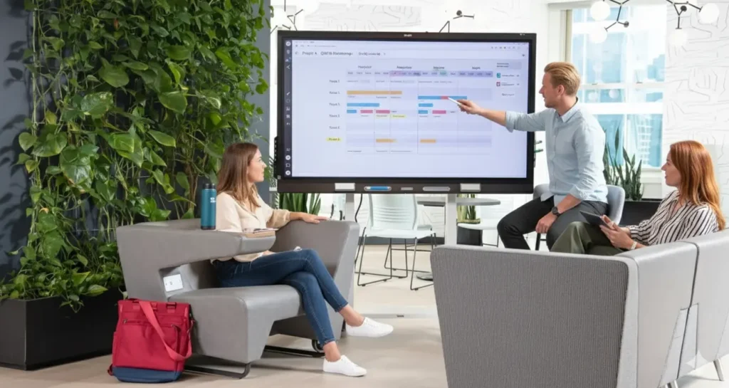 smartboard in gebruik